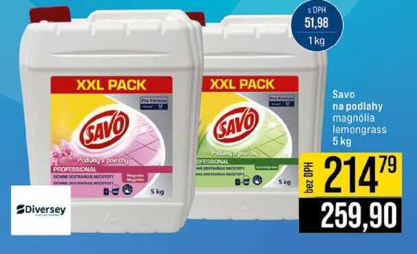 Savo na podlahy magnólia lemongrass 5kg 