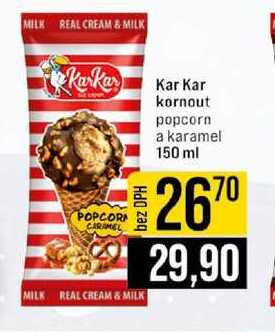 Kar Kar kornout popcorn a karamel 150 ml 