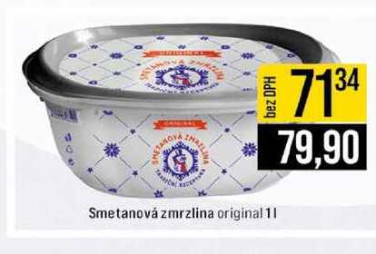 Smetanová zmrzlina original 1l