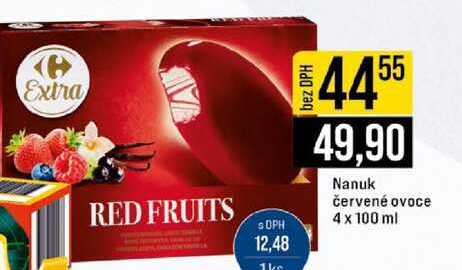 Nanuk červené ovoce 4 x 100 ml 