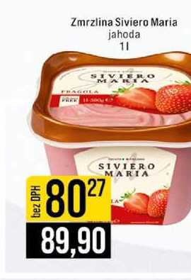 Zmrzlina Siviero Maria jahoda 1l