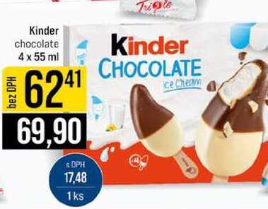 Kinder chocolate 4 x 55 ml
