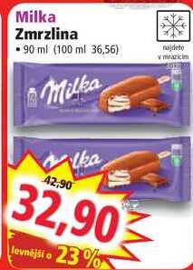 Milka Zmrzlina, 90 ml
