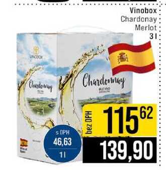 Vinobox Chardonay Merlot 3l