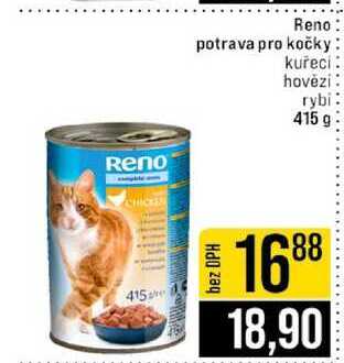 Reno potrava pro kočky kuřecí hovězí rybi 415 g 