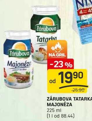 ZÁRUBOVA TATARKE MAJONÉZA 225 ml 