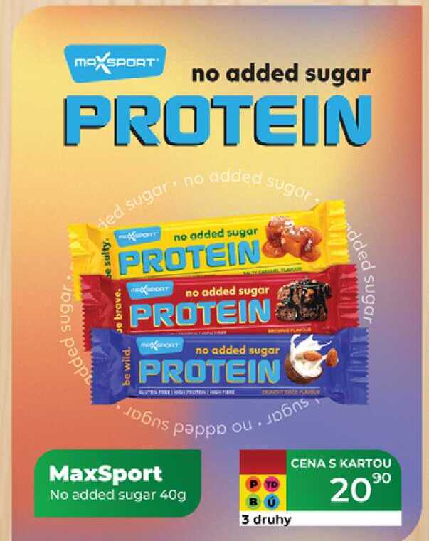 MaxSport No added sugar 40g