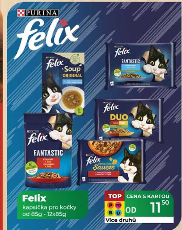 Felix kapsička pro kočky od 85g - 12x85g 