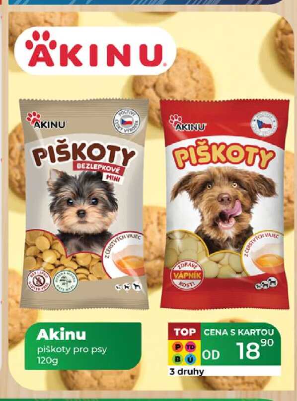 Akinu piškoty pro psy 120g  