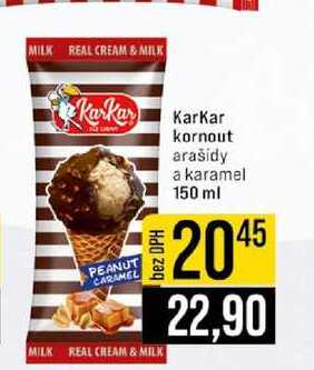 Karkar kornout arašidy a karamel 150 ml 