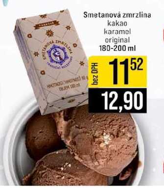Smetanová zmrzlina kakao karamel original 180-200 ml 