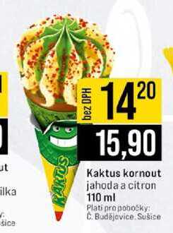 Kaktus kornout jahoda a citron 110 ml 
