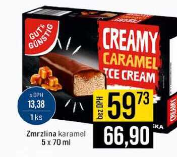 Zmrzlina karamel 5 x 70 ml 