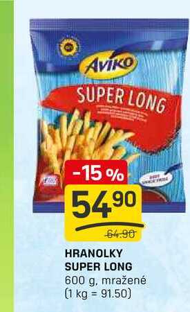 HRANOLKY SUPER LONG 600 g, mražené