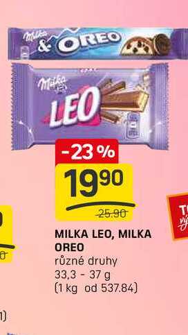 MILKA LEO, MILKA OREO 33,3- 37 g