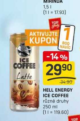 HELL ENERGY ICE COFFEE různé druhy 250 ml