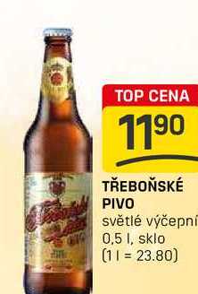 TŘEBOŇSKÉ PIVO světlé výčepní 0,5l