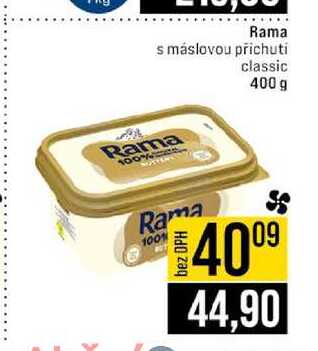 Rama s máslovou příchuti classic 400 g 