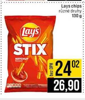 Lays chips různé druhy 130 g 