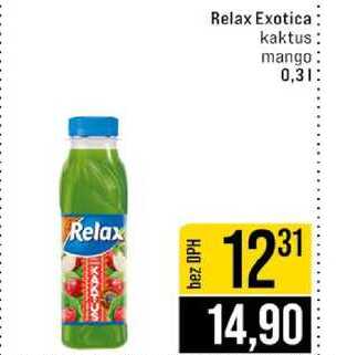 Relax Exotica kaktus mango 0,3l