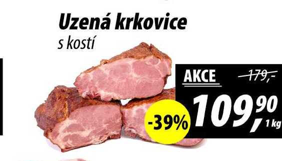 Uzená krkovice s kostí, 1 kg