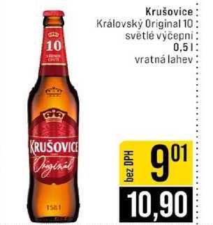 Krušovice Královský Original 10 svetle výčepni 0,5l