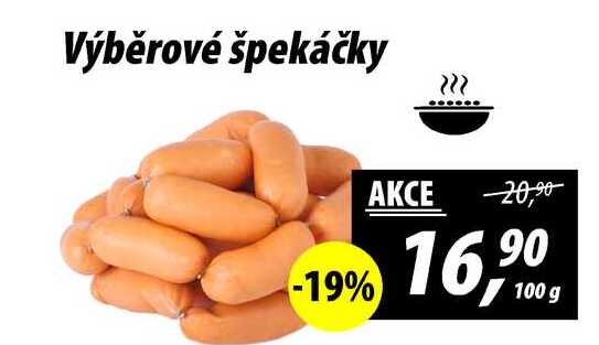 Výběrové špekáčky, 100 g