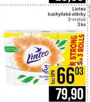 Linteo kuchyňské utěrky 3-vrstvé 3ks