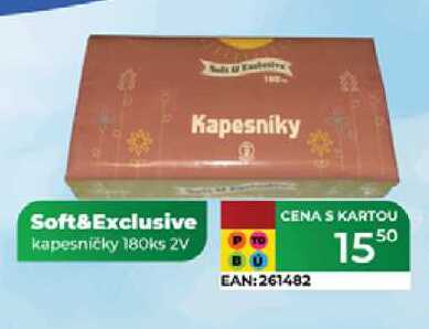 Soft&Exclusive kapesníčky 180ks 2V 