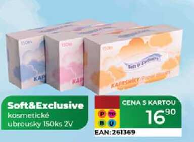 Soft&Exclusive kosmetické ubrousky 150ks 2V 