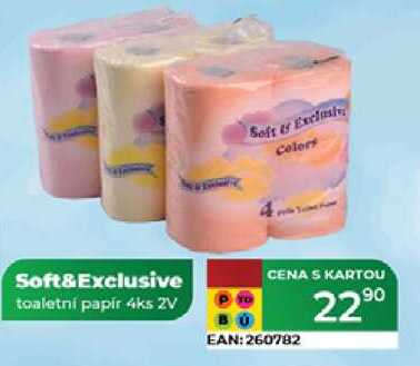 Soft&Exclusive toaletní papír 4ks 2V  