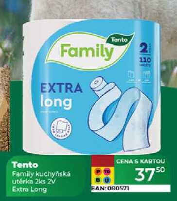 Tento Family kuchyňská utěrka 2ks 2V Extra Long 