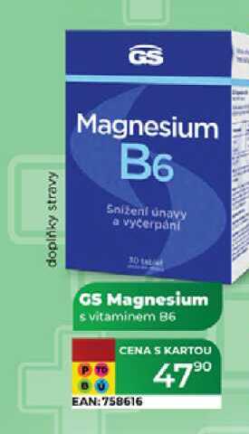 GS Magnesium s vitaminem B6