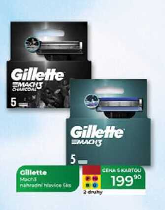 Gillette Mach3 nahradni hlavice 5 ks