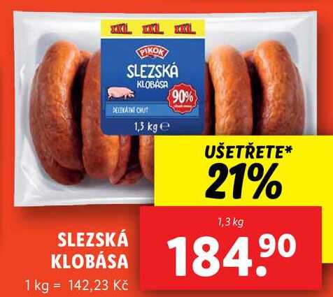SLEZSKÁ KLOBÁSA, 1,3 kg