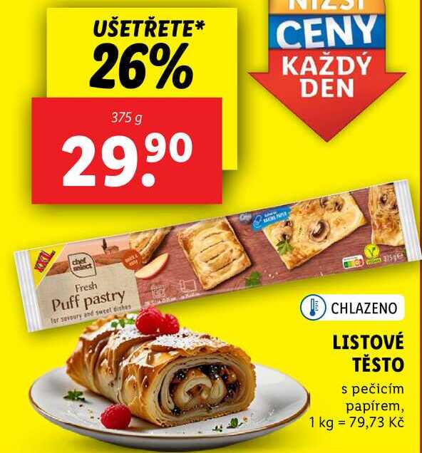 LISTOVÉ TĚSTO, 375 g