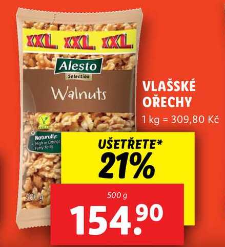 VLAŠSKÉ OŘECHY, 500 g