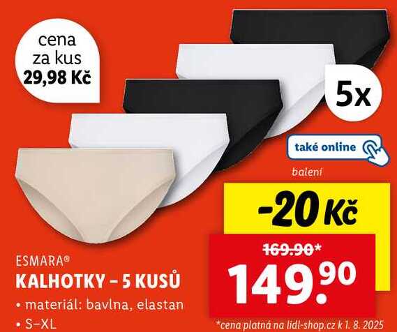KALHOTKY - 5 KUSŮ 