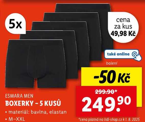 BOXERKY - 5 KUSŮ 