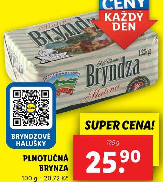 PLNOTUČNÁ BRYNZA, 125 g
