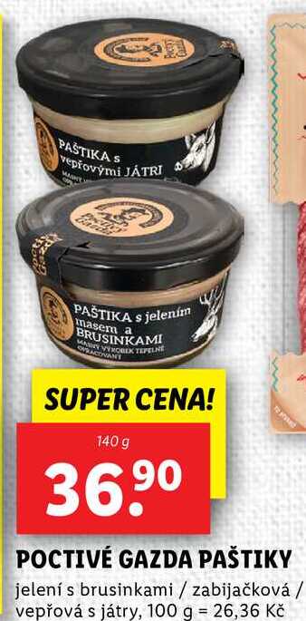 POCTIVÉ GAZDA PAŠTIKY, 140 g