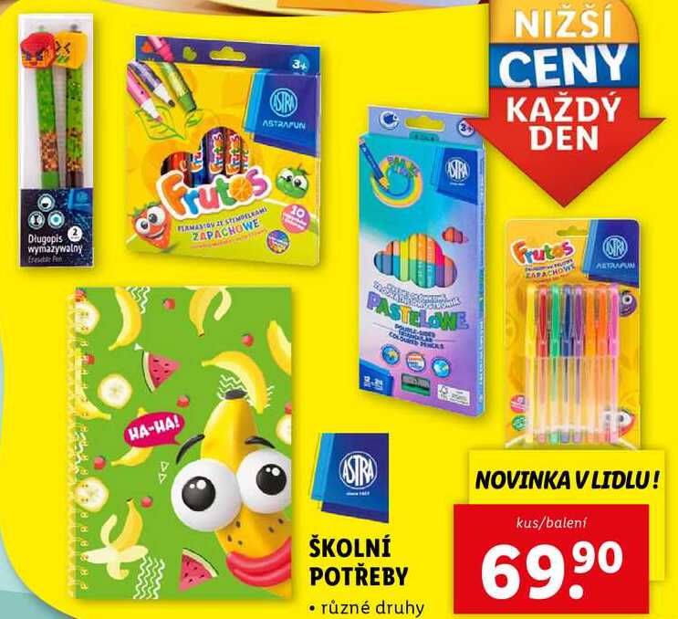 ŠKOLNÍ POTŘEBY
