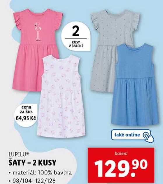 ŠATY - 2 KUSY 