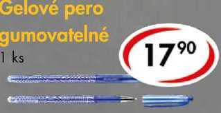 Gelové pero gumovatelné