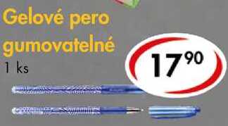 Gelové pero gumovatelné