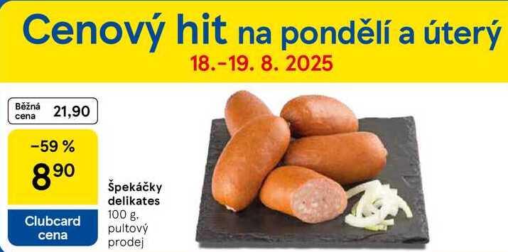 Špekáčky delikates, 100 g