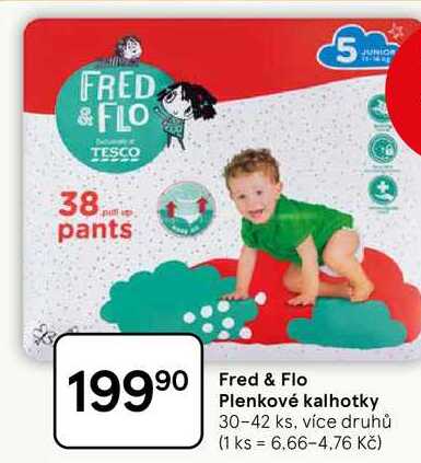 Fred & Flo Plenkové kalhotky, 30-42 ks, více druhů 