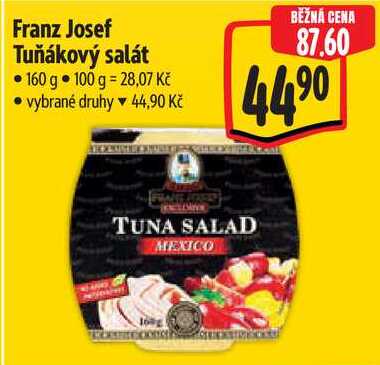 Franz Josef Tuňákový salát, 160 g 