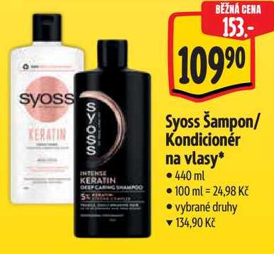 Syoss Kondicionér na vlasy, 440 ml 