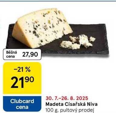 Madeta Císařská Niva, 100 g 